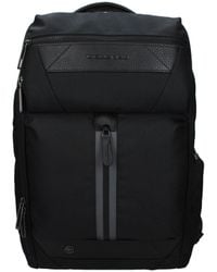 Piquadro - Black Fabric Backpack - Lyst