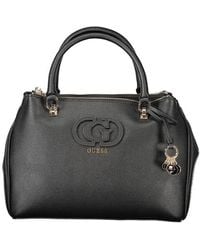 Guess - Black Polyurethane 's Handbag - Lyst
