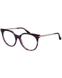 Max Mara - Purple Acetate Glasses (frames) - Lyst