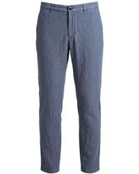 Trussardi - Blue Flax Men Pants - Lyst