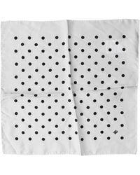 Dolce & Gabbana - Polka Dot Square Handkerchief Scarf - Lyst