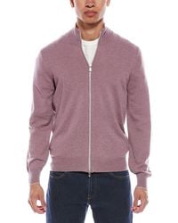 Brunello Cucinelli - Cashmere Zip Mock Neck Cardigan - Lyst
