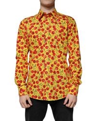 Dolce & Gabbana - Cherry Cotton Martini Dress Shirt - Lyst