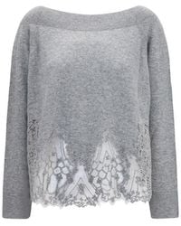 Ermanno Scervino - Gray Cashmere Sweater - Lyst