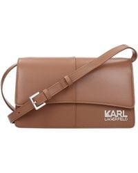 KARL LAGERFELD - Crossbody Bag Kore Polyurethane/Terra - Lyst