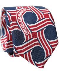 Dolce & Gabbana - Patterned Silk Adjustable Tied Necktie Tie - Lyst