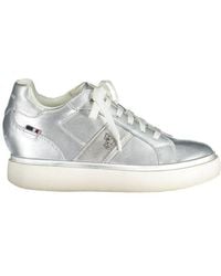 U.S. POLO ASSN. - Silver Polyester Sneaker - Lyst