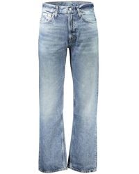 Calvin Klein - Blue Cotton Men's Jeans - Lyst