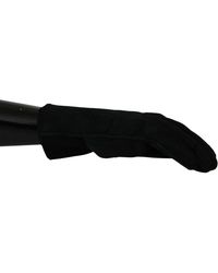 Dolce & Gabbana - Leather Motorcycle Biker Mitten Gloves - Lyst