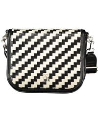 Tommy Hilfiger - Black Polyurethane Handbag - Lyst