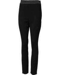 Dolce & Gabbana - Black Wool Leggings Stretch Pants - Lyst