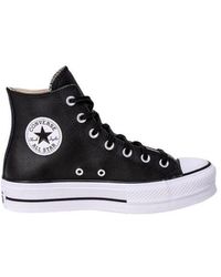 Converse - Black Polyethylene Platform Sneakers - Lyst