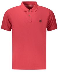 Timberland - Red Cotton Men Polo Shirt - Lyst