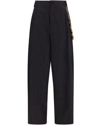 DARKPARK - Black Cotton Casual Pants - Lyst