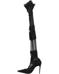 Dolce & Gabbana - Black Over The Knee Sock Pumps Boots Shoes - Lyst