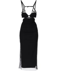 Dolce & Gabbana - Midi Dress With Bustier Details - Lyst