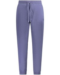 BOSS - Blu Cotton Men's Track Pant - Lyst