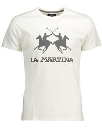 La Martina - Cotton T-Shirt - Lyst