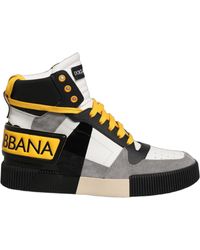Dolce & Gabbana - Multicolor Leather High Top Sneakers Shoes - Lyst
