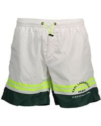 KARL LAGERFELD - Polyester Swim Boxer - Lyst