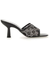 Gucci - Gg Crystals Mules - Lyst