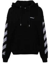 Off-White c/o Virgil Abloh - Pixel Diag Skate Hooded Sweatshirt - L - Lyst