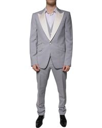 Dolce & Gabbana - Wool 3 Piece Slim Fit Formal Suit - Lyst