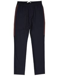 Givenchy - Striped Side Panel Wool Trousers - Lyst