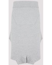 Givenchy - Light Grey Melange Classic Fit Hoodie Cotton Skirt - Lyst