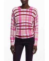 Desigual - Pink Viscose Sweater - Lyst