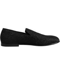 Dolce & Gabbana - Elegant Jacquard Loafers Slide On Flats - Lyst