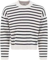 Ami Paris - Striped Magic Pullover Sweater - Lyst