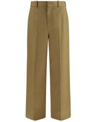 Balenciaga - Beige Cotton Chino Pants - Lyst