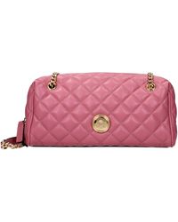 Versace - Pink Leather Shoulder Bag - Lyst