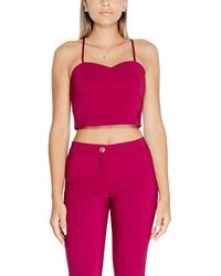 Rinascimento - Bordeaux Polyester Tops & T - Lyst