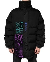 Dolce & Gabbana - Nylon Puffer Full Zip Jacket - Lyst