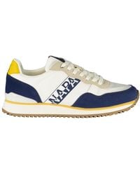 Napapijri - White Polyester Men's Sneaker - Lyst
