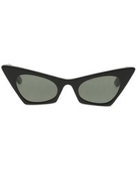 McQueen - Black Plastic Sunglasses - Lyst