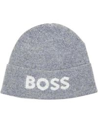 BOSS - Gray Recycled Polyamide Cap (baseball Hat) - Lyst