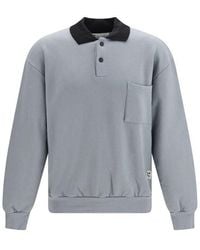 GR10K - Gray Cotton Sweatshirt - Lyst