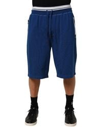 Dolce & Gabbana - Cotton Blend Bermuda Sweatpants Shorts Co+Pl - Lyst