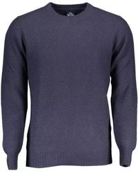 North Sails - Blue Wool Shirt - Lyst