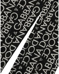 Dolce & Gabbana - Black White All Over Print Sheer Stretch Tights Socks - Lyst