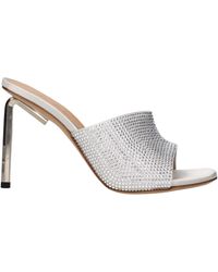 Off-White c/o Virgil Abloh - Off Satin Sandals - Lyst