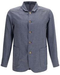 Finamore 1925 - Gray Wool Oves Aries Jacket - Lyst