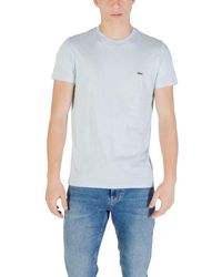 Lacoste - Blue Cotton Clothing - Lyst