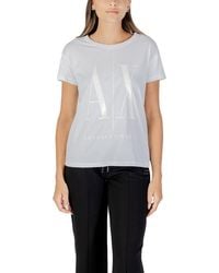 ARMANI EXCHANGE - Cotton T-Shirt - Lyst