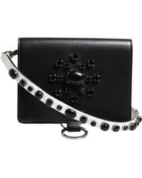Dolce & Gabbana - Leather Crystal Embellished Card Holder Wallet - Lyst