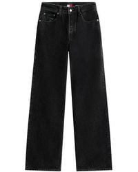 Tommy Hilfiger - Black Recycled Cotton Bootcut Jeans - Lyst
