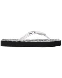 ARMANI EXCHANGE - Black And White Rubber Flip - Lyst